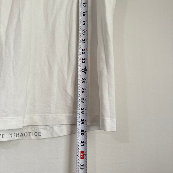 Lululemon Mens Polo Shirt White Short Sleeve Athletic Golf Casual - Picture 10 of 10